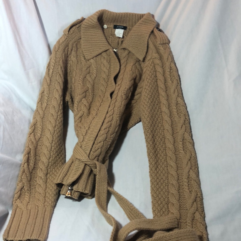 %100 Cashmere, hand knit J. Crew sweater.